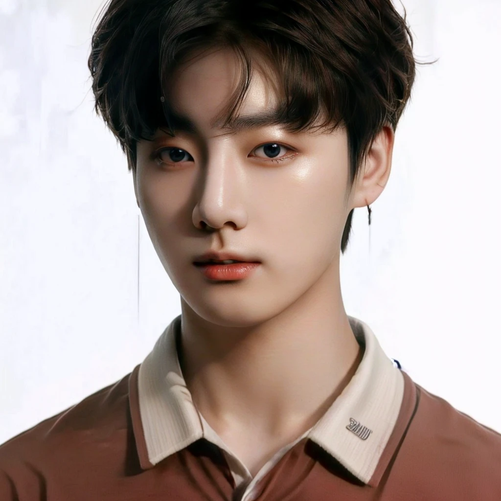 blurred image of a young man in a polo shirt, Jinyoung Shin, Kim Doyoung, yanjun chengt, adorable and pale korean face, who is siwoo, hyung tae, jaeyeon nam, jung jaehyun, Ulzzang spacious, Sun Hyuk Kim, Hong Jun Hyung, young pale angel, inspired by jeonseok lee, Tae June Kim, Jeon Jungkook from bts