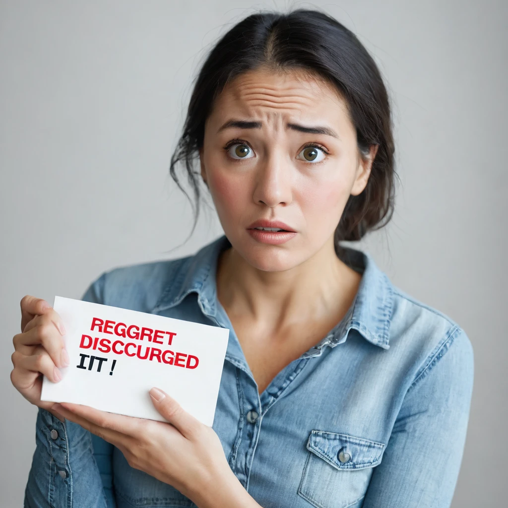woman　Discouraged　I regret it　hold one&#39;s head　I&#39;m worried