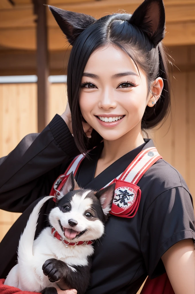 Inosuke sorrindo 