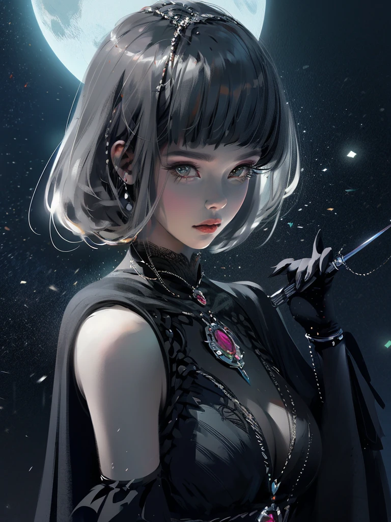 by Wlop, Un énorme loup gris sauvage protégeant une belle fille aux cheveux blonds, forêt enneigée la nuit avec la pleine lune(head of'artwork: 1.5) (photorealistic: 1.1) (bokeh) (best quality) (Detailed skin texture pores hair: 1.1) (complexe) (8K) (hdr) (Background'screen) (Cinematic lighting) (sharpness )
INFO
