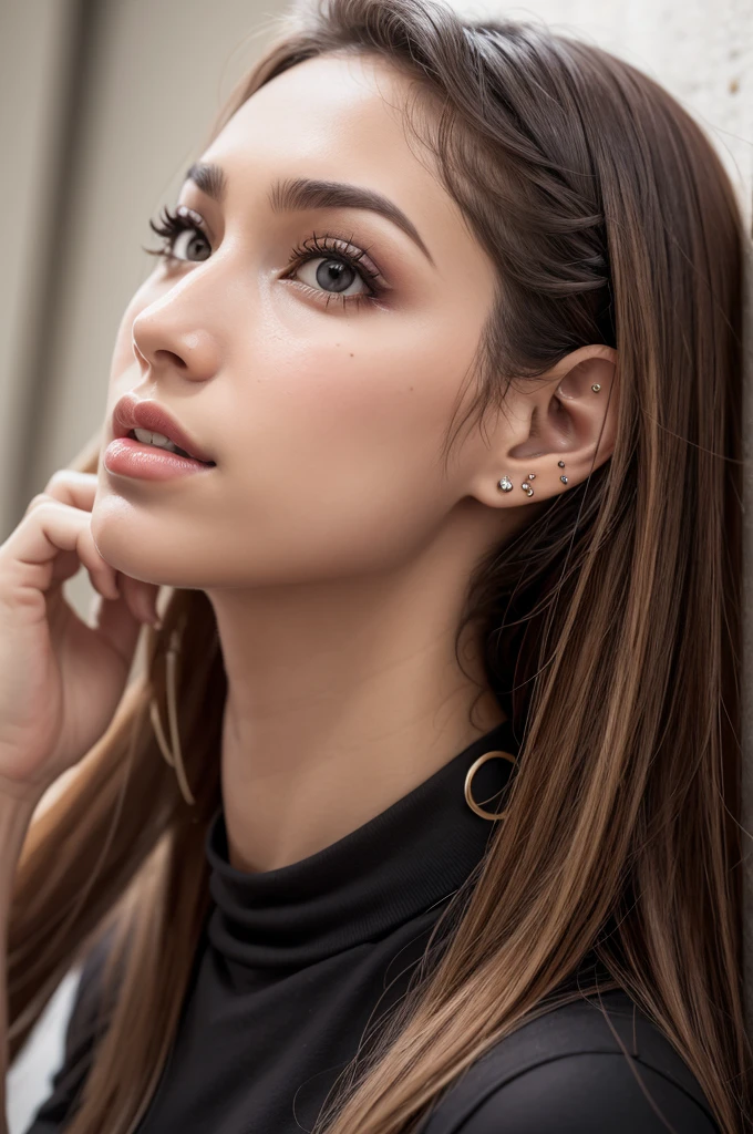 Uma boceta com piercing