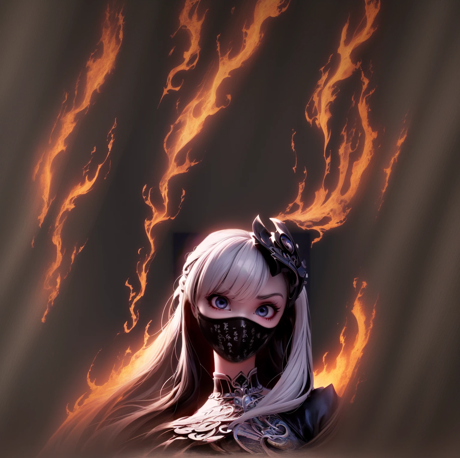 forest in fire background