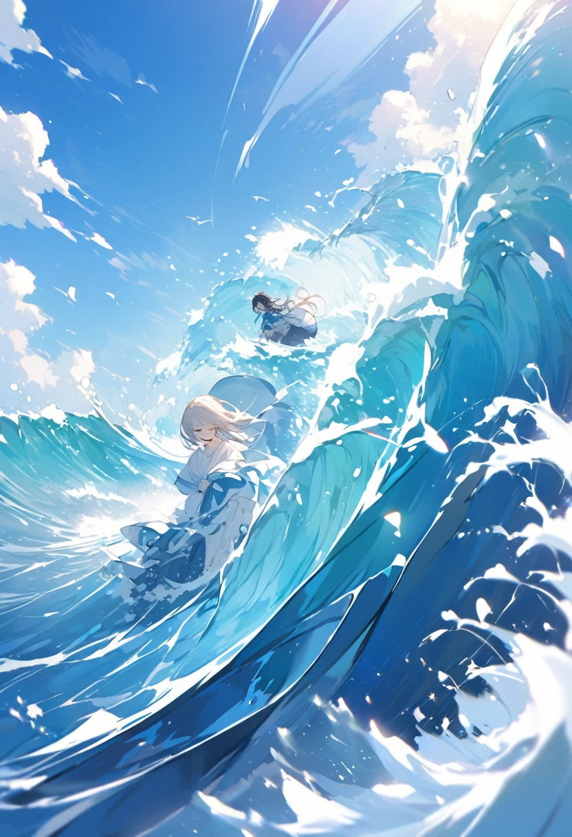 Gentle breezes gather together and become the blue of the sky. Raging waves pile up and become the blue of the sea. Our lives are invisible, but if we are filled with prayers to protect the Earth, the blue of hope that all our parents have longed for will be resurrected.