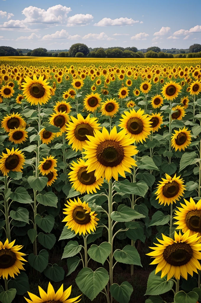 Photograph of a landscape of sunflowers with the name juelita