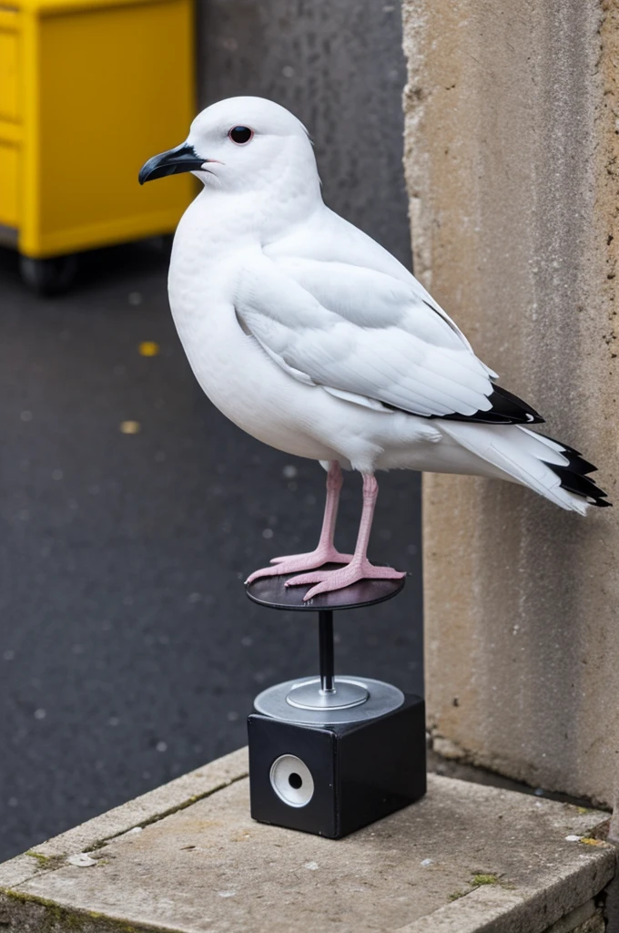 Une mouette qui mix en discothèque