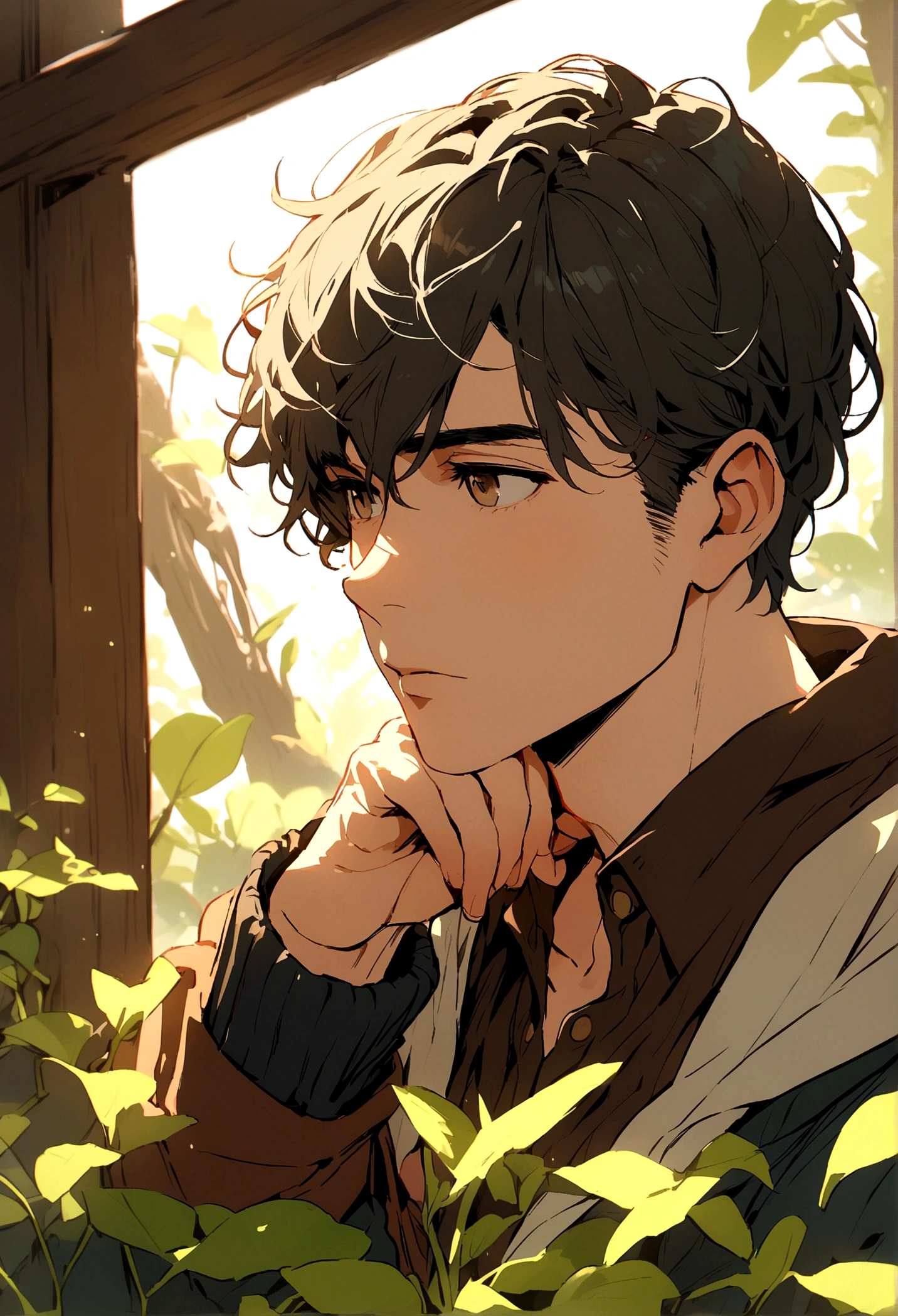 thoughtful boy