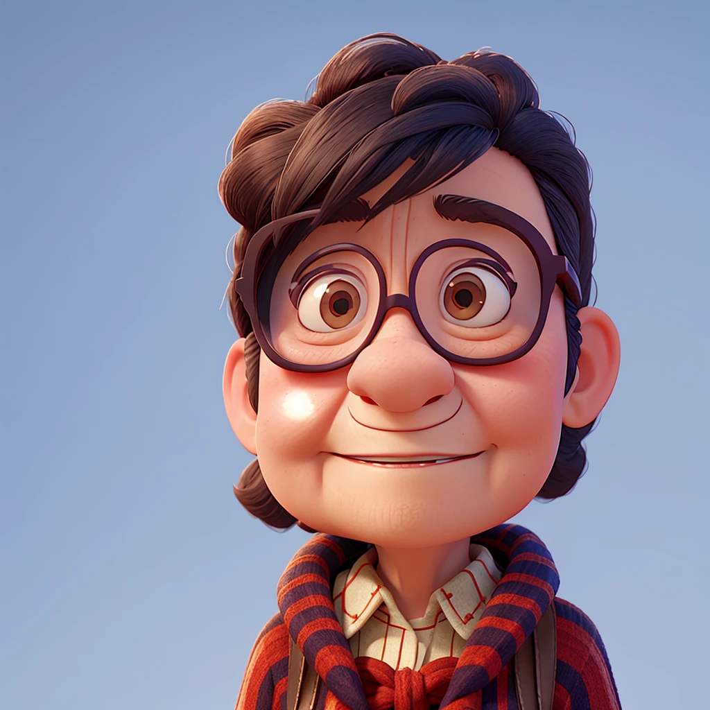 Grandma with glasses、Pixar Style