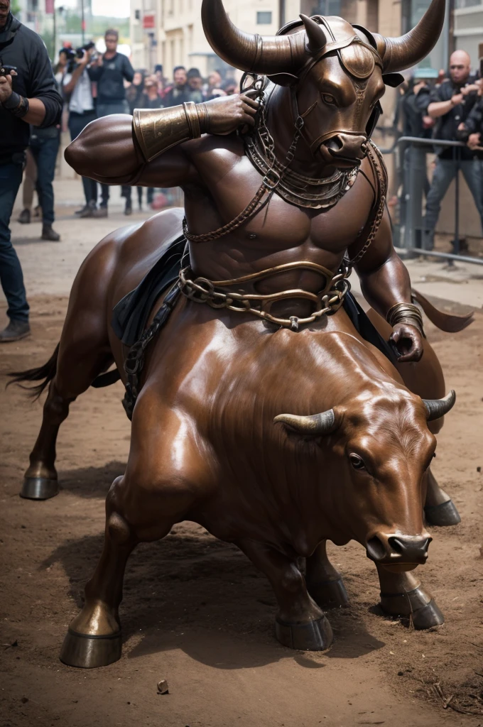 (Green short hair), (((male centaur))), ((bodybuilder)), ((very muscular)), ((broad chest)), ((thick pectorals)), abs, (((small waist))), ((big biceps)), ((large penis)), ((glans)), ((testicles)), ((nipple piercings)), snowy mountain, pine trees, aurora borealis, night sky, (veiny horse :1.0), extra arms, ExtraArms, tanned skin, erection, flaccid , erected , mature, dapper, stubbles, undercut hairstyle, (((solo))), steam4rmor, wearing steampunk knight armor, holding sword,