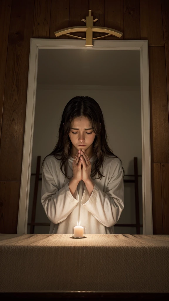 Create for me a picture of Jesus Christ praying