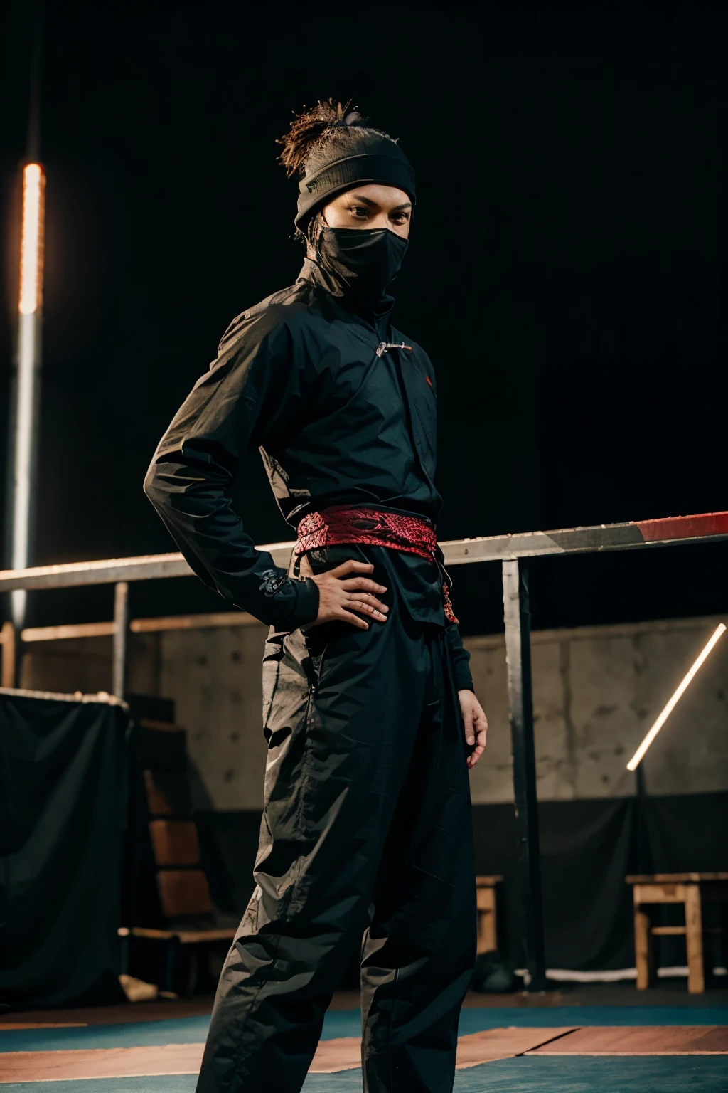Black ninja warrior