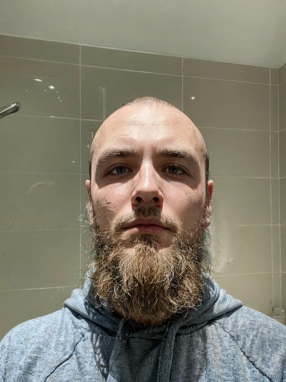 Make this man hold a written letter GR3ga