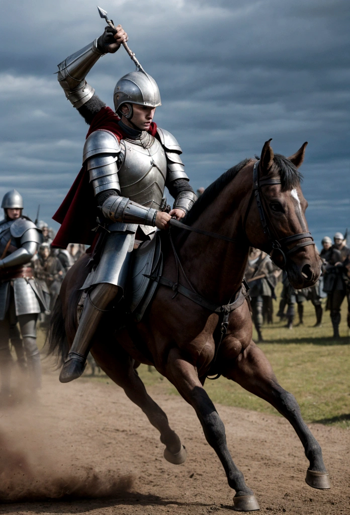 guerrier spartiate, mourir sur le champ de bataille , armure sanglante, épique, 8k