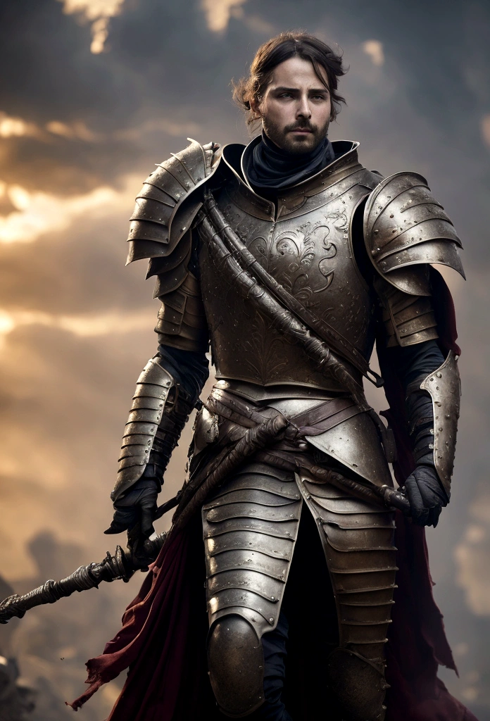 guerrier spartiate, mourir sur le champ de bataille , armure sanglante, épique, 8k
