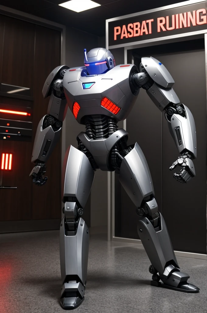 Robot punishing a human