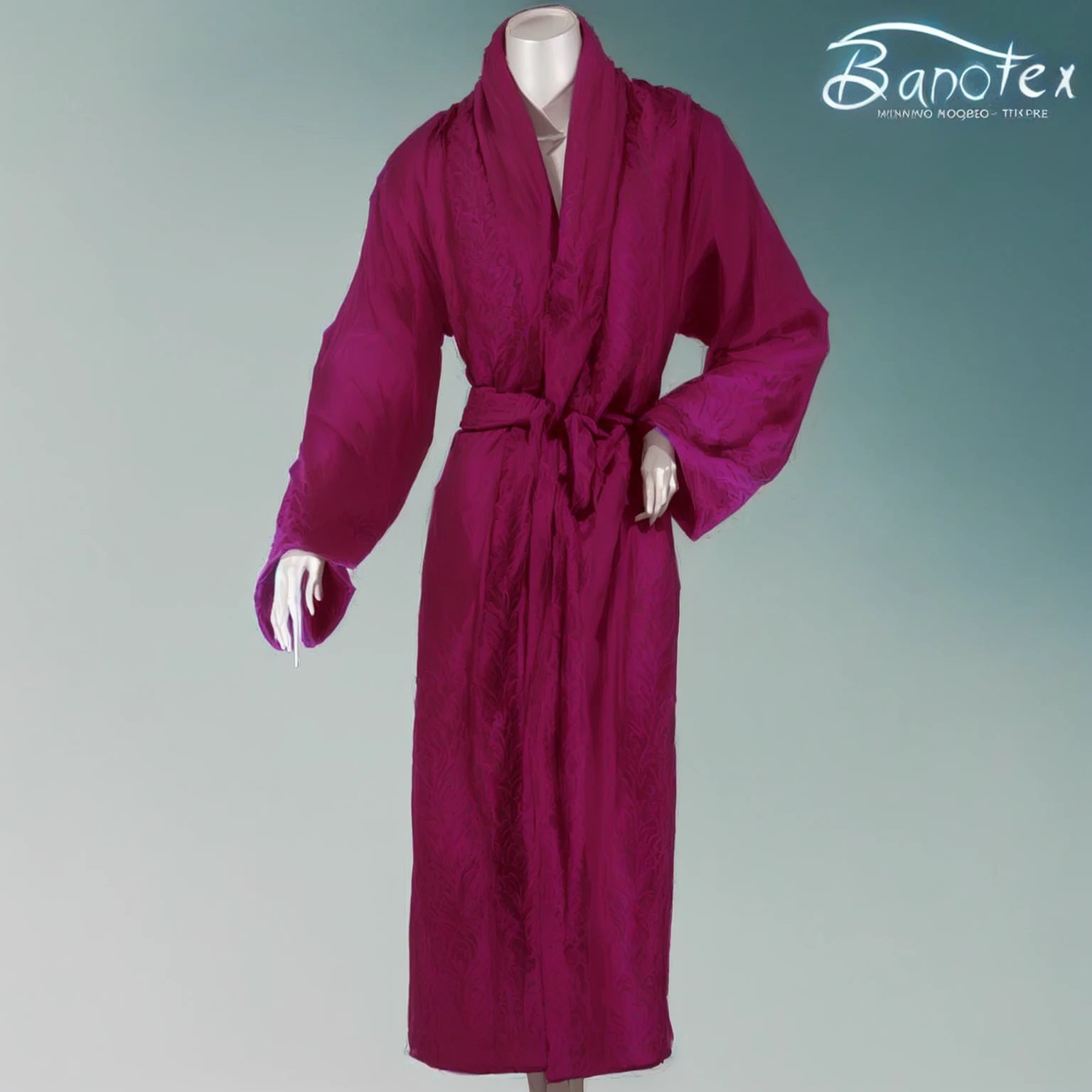 arafed robe on mannequin head with a blue background, bathrobe, robes, dark purple robes, saggy purple robes, wearing a simple robe, wearing simple robes, fantasy robe, robe, purple robes, wearing robe, wearing a robe, robe. perfect face, wearing a luxurious velvet robe, wearing nanotech honeycomb robe, wearing fuchsia silk robe