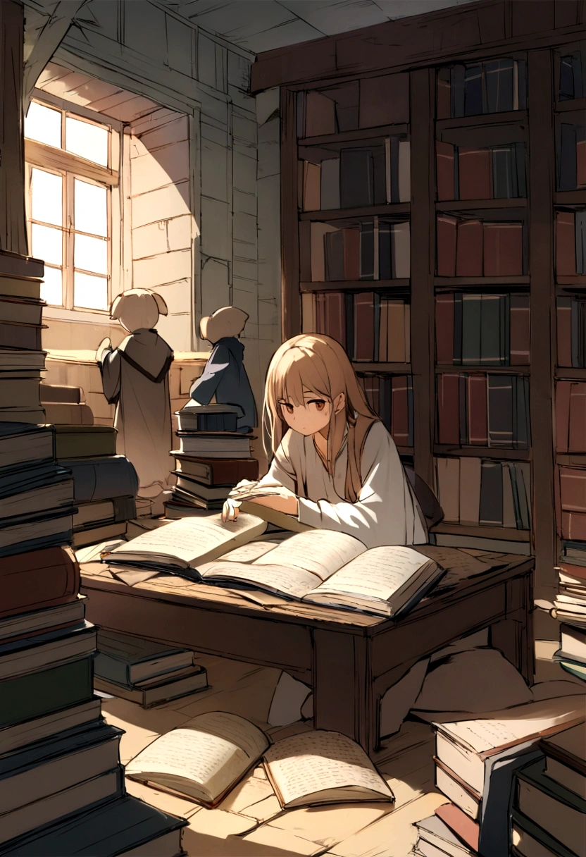 In the basement of an old library, there was a prohibited section. Carla, Curious, decided to investigate. The place was full of dusty books and melted candles.. When opening a book, heard whispers in ancient languages. Suddenly, the letters began to move on the pages, forming sinister figures. Tried to close the book, but he couldn't. The figures left the pages, surrounding-a. THE NEXT MORNING, the library was quiet, but Carla had disappeared, imprisoned in the pages of the book.