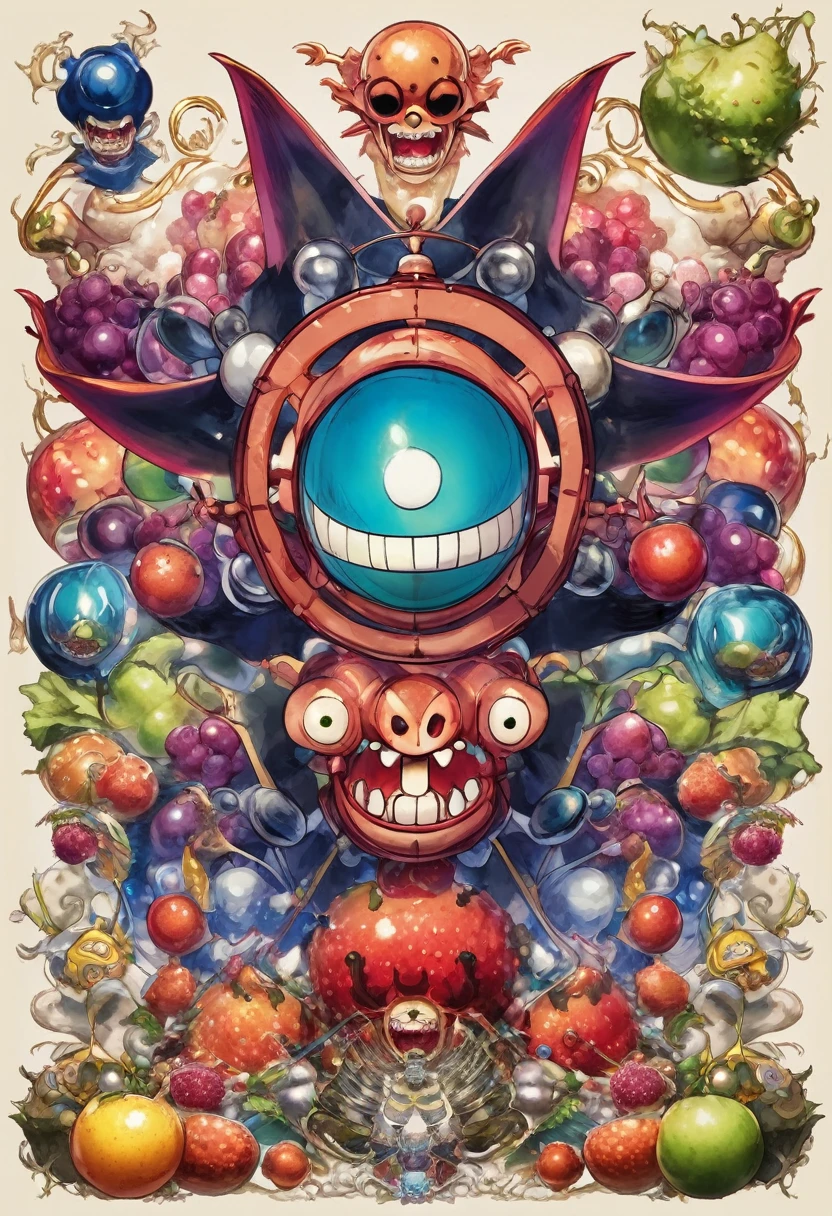 one piece devil fruit based on atoms and molecules with a face