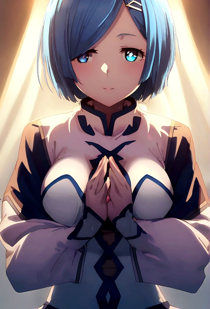 Starting Life in Another World from Zero,Rem,Short Hair,Blue Hair,Blue pupil