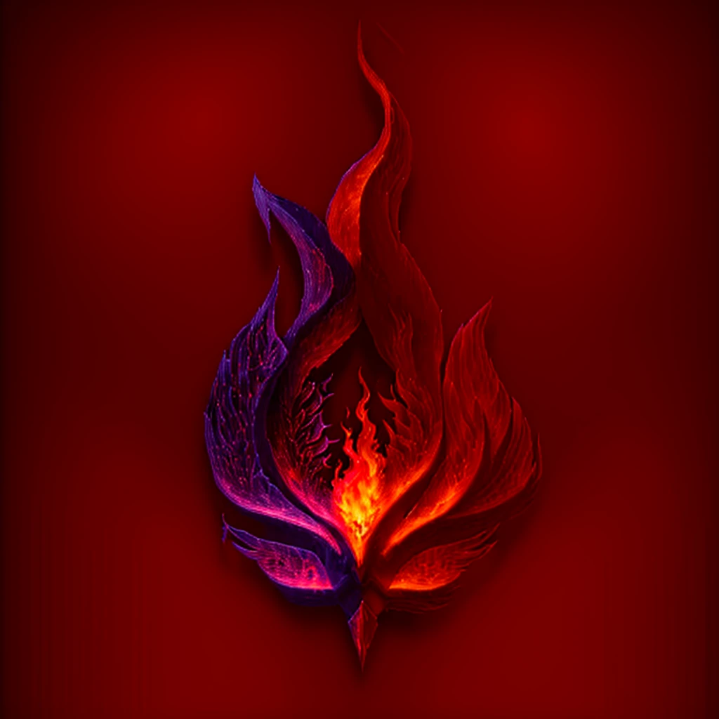 a red 3d cubes background with a fire and a white bird on it, phoenix flames, hellfire background, phoenix head, phoenix head. burning wax, phoenix in fire, fiery bird, phoenix rising from the ashes, holy flame spell, all face covered with a fire, phoenix-inspired, phoenix rising, pyre, logo without text, ''wallpaper of a phoenix