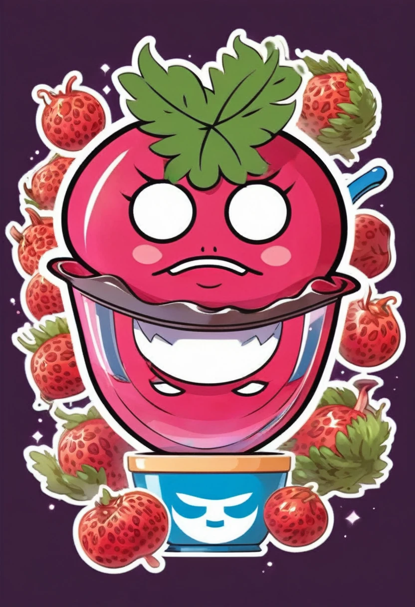 one piece devil fruit chia de atomos with kawaii face