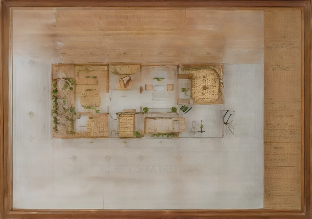 Architectural plan of modern villa , light oak floors , luxury decor items, style Minimaliss , garden green areas , sàn terrace bằng gỗ
