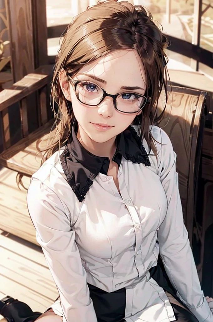 Masterpiece, 最high quality, high quality, High resolution, high quality texture, high quality shadows, High resolution, Beautiful details, Detailed CG, Detailed Texture, Realistic representation of face, Realistic, colorful, delicate, Cinematic Light, Side light, Lens flare, Ray Tracing, sharp concentrated, (1 Girl,concentrated:1.3), ( Intricate details, compensate, PureErosFaceV1:0.5), (細部まで美しいdelicateな顔, 緻密で美しいdelicateな瞳, Perfect Facial Proportions, Dense skin, Optimal ratio of four fingers to one thumb,Unified 8k wallpaper, Arms under chest, Modest chest, Wide Hips, Smooth upper abdomen, 35 years old, blue eyes, glasses, air fortress hair, blonde hair, house wife, the gaze of true love, lips of temptation, A look full of compassion ,a smile full of love, i love you, Acting lovey-dovey, I love you so much I'm crazy,
cabin attendant uniform,white blouse,tight fitting black skirt,black stockings, excellent secretary ,working as a secretary, wooden desk, wooden chair