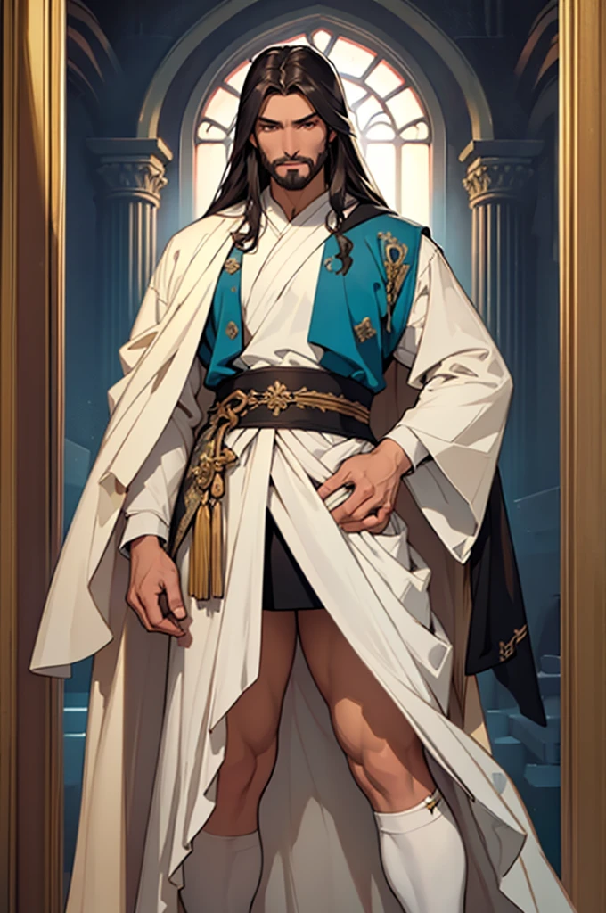 (masterpiece)，(Very detailed)，(Very detailed)，(best quality) fullbody, Jesus dress like wonderwooman