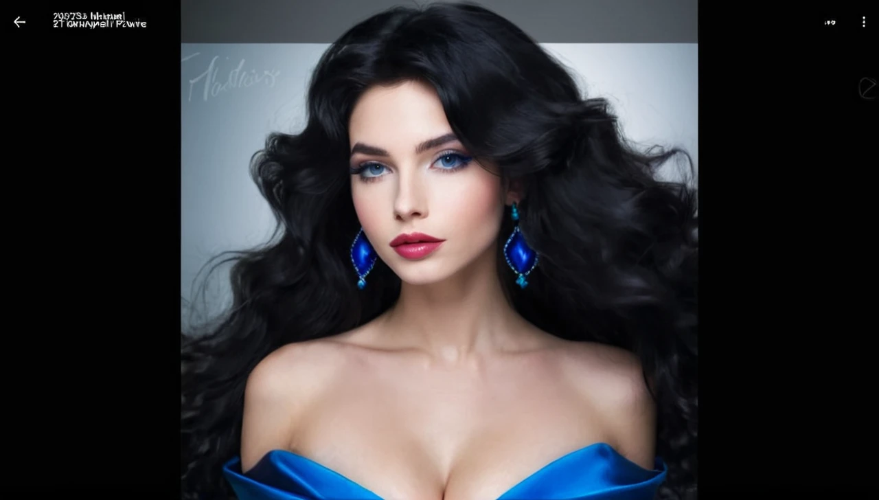 Young man of twenty three, with a beautiful, wavy and very long black hair, whitish skin, and small, curved lips.

