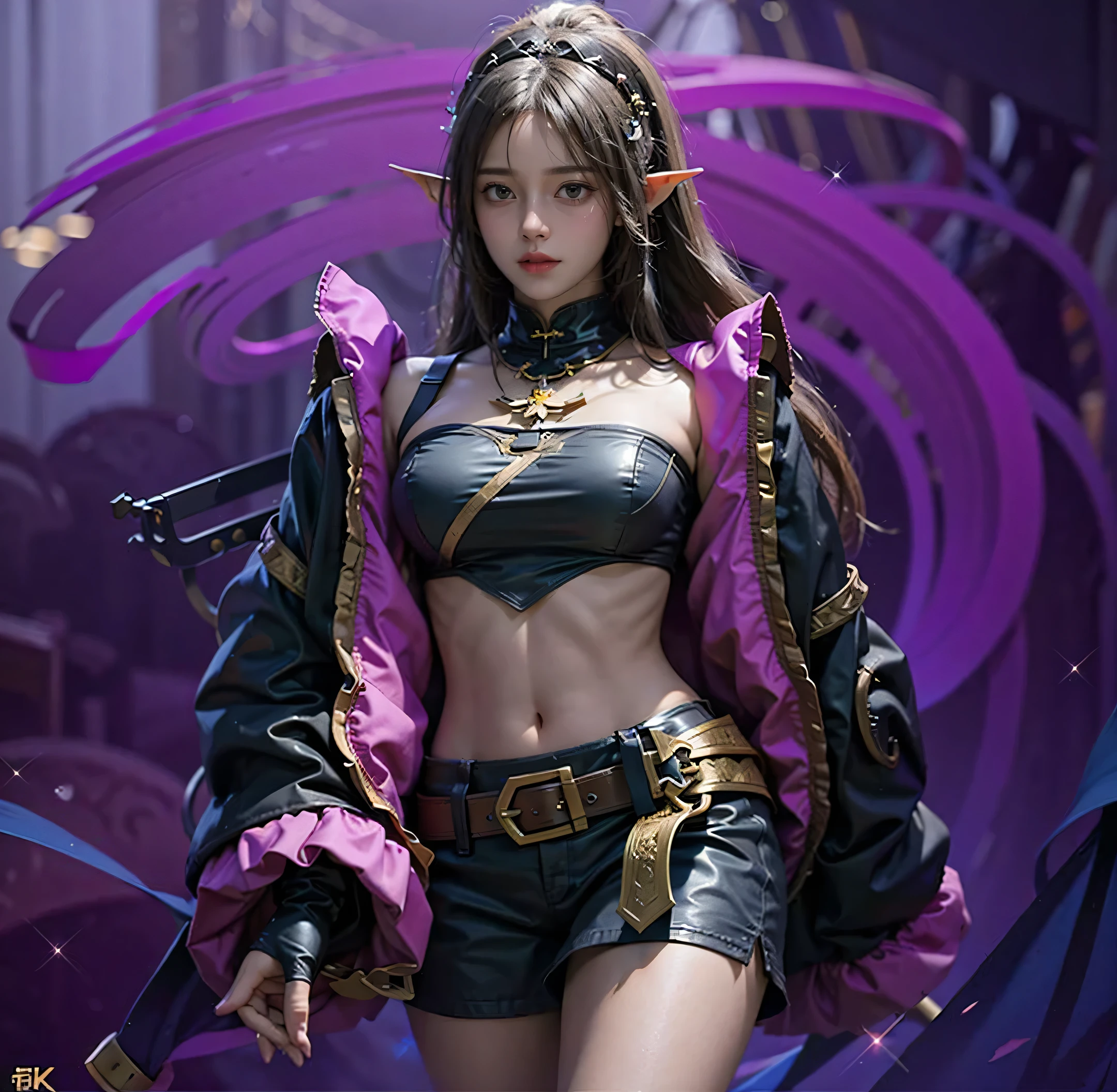 a close up of a 1 girl , black hair , big booobs ,  shadowbringers cinematic, 4 k detail fantasy, a beautiful fantasy empress, game cg, xianxia fantasy, xianxia hero, 2. 5 d cgi anime fantasy artwork, cinematic goddess close shot, ruan jia and artgerm, wow 4 k detail fantasy, hyperdetailed fantasy character