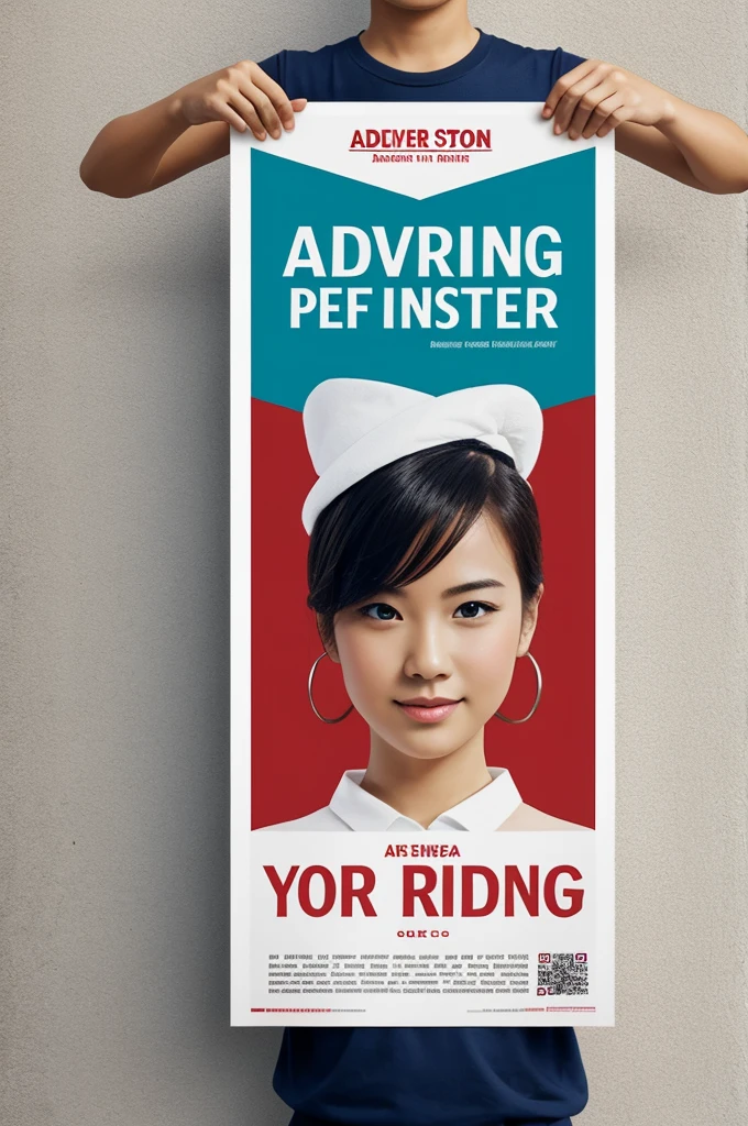 Advertising poster template 