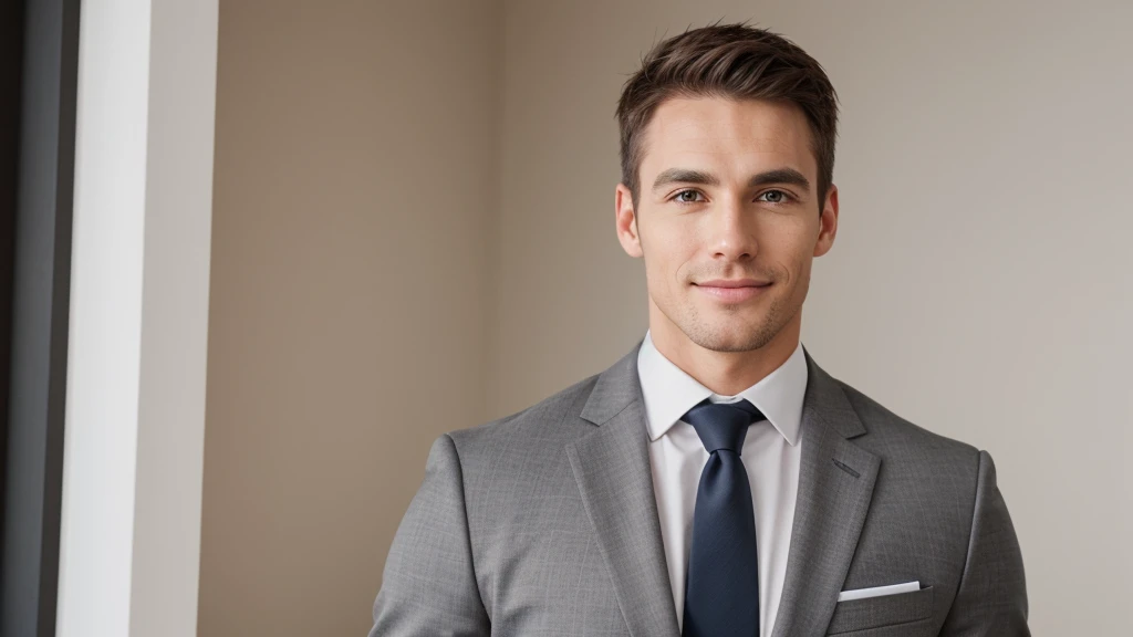 image of a church pastor, this pastor has a good physical appearance, he is handsome and an excellent communicator