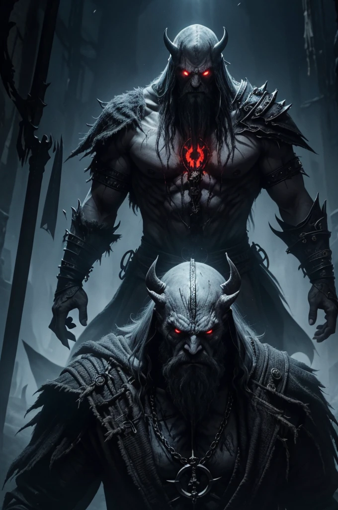 (Высокодетализированные обои 8k), medium photo of a frightened necromancer, difficult, high detail, Dramatic, Time, when evil spreads, chained monster, monster, who roars and threatens, Fight for supremacy, reign of darkness, rules of deep darkness、in the world, where the shine of light is forgotten、Place, where power is the only ruler, A land Place, where life and death intertwine, scary animals, Bloodthirsty monsters reign of darkness, World, which is ruled only by force, Place, where life and death intertwine, A place where there are scary animals, Bloodthirsty Monster, ghost from the land of the dead, Giants, Evil Wizard, and there are a lot of men here, justice and order are illusions, Place, where wars between different races go on forever., where is the dark lord, Regulations, And only the Dominion can rule..