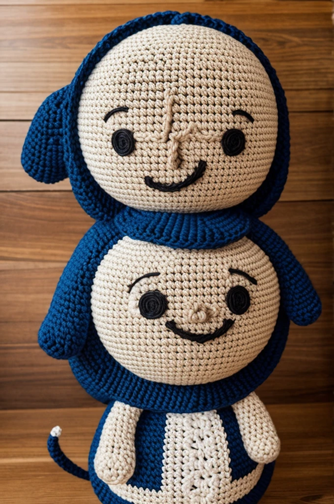 happiness, intensely crocheted character