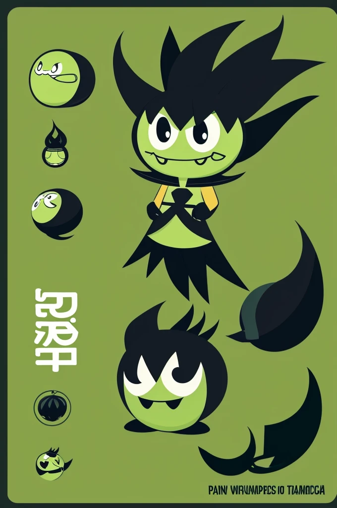 A character from Patapon 3, have themed features "wild cucumber"
More muscles , that has animation of patapon the game series, pero debe de ser un personaje animado
Es muy importante mantener la temática de wild cucumber, a little more kawaii