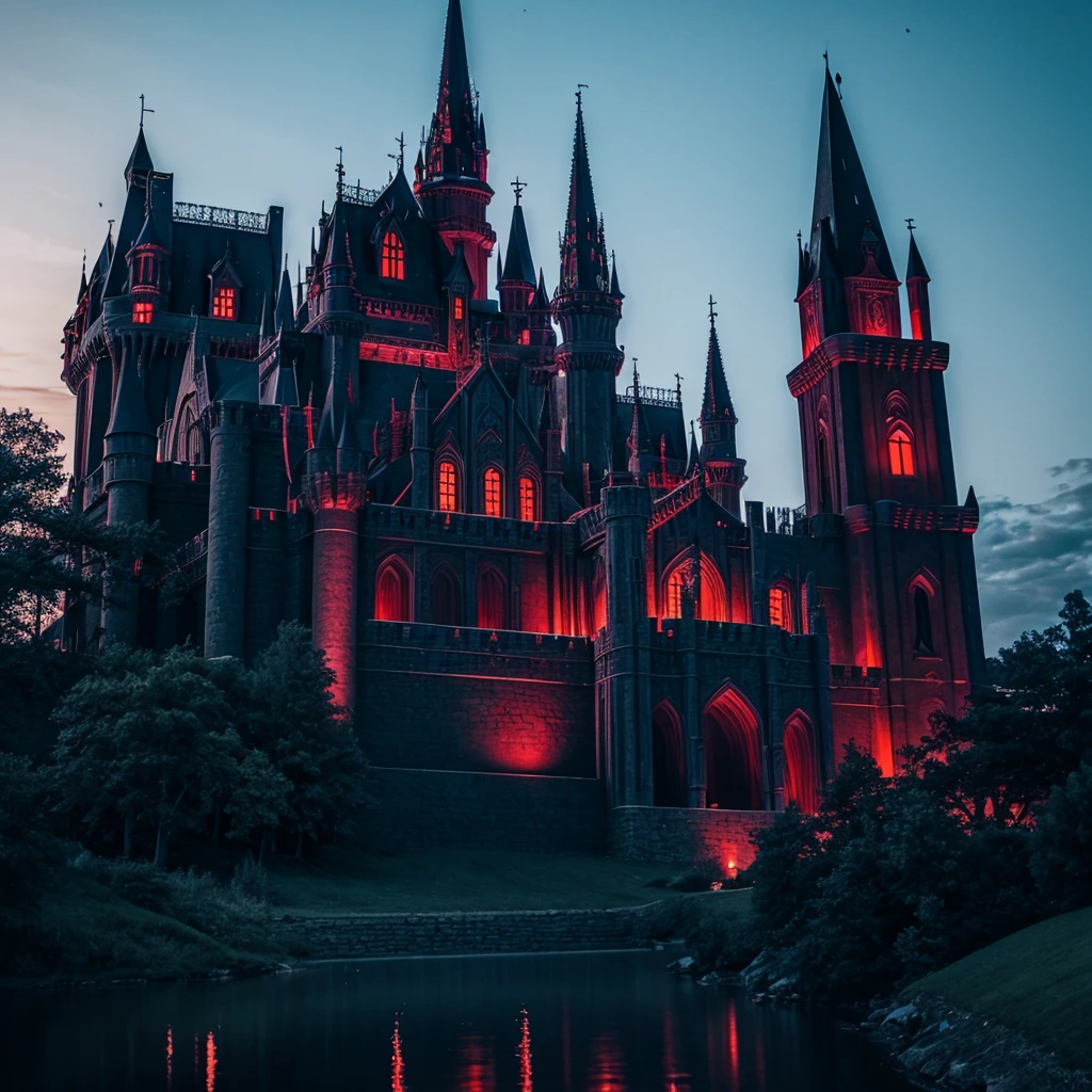 A very big dark evil castle