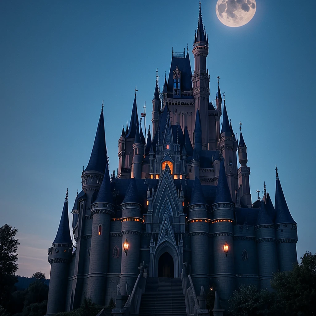A very big dark evil castle