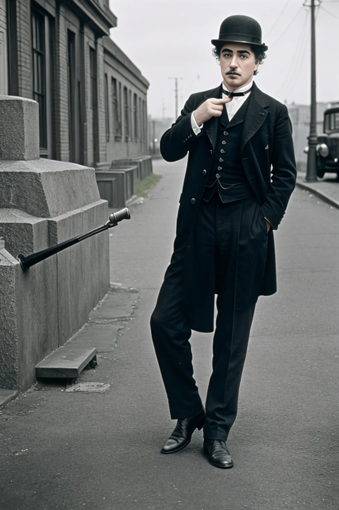 Create pictures for me about Charlie Chaplin's career and the most important battles he fought