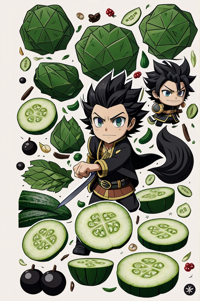 a character , have themed features "wild cucumber"
que tenga animación de patapon la serie de juego pero debe de ser un personaje animado
Es muy importante mantener la temática de wild cucumber
Un nuevo "pillar" of the kimetsu no yaiba characters from the anime series but with the theme Let your sword be a cucumber