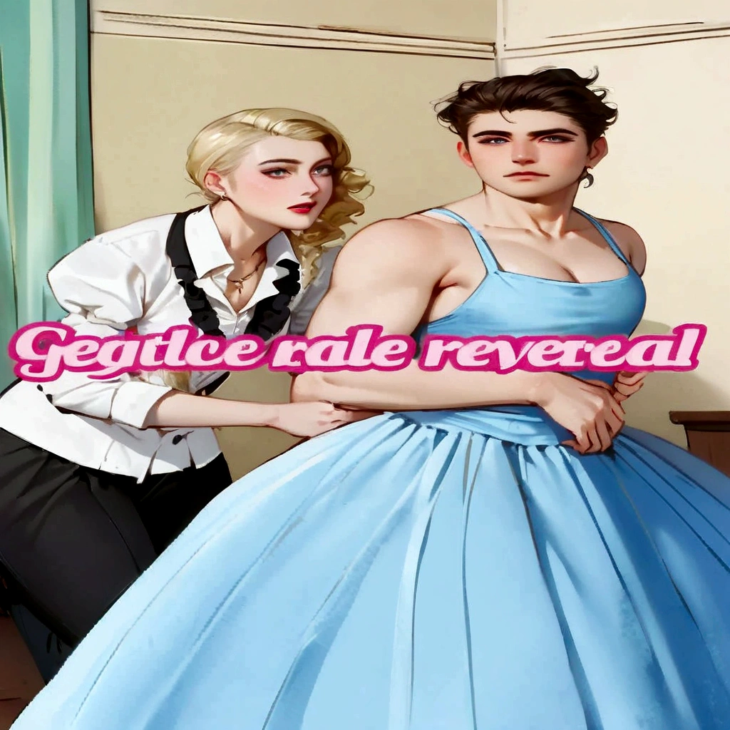 1girl, 1 boy , (((genderswap, genderless, madonna genderbend elegant, reverse, gentle femdom))), romance novel cover, half male and half female, promo art, !female, male!!!!!!!, inspired by Guido Reni, guido reni style, androgynous person, (((extremely gendered))) , very beautiful girl , very pretty boy , Female hugging and dominating male from behind femdom  , ((( female hugging behind dominating male))) , (tall strong female) , (skinny small male) , lean male, male is smiling, female is sensual, (((female wearing a blue jeans))), tall strong female, skinny male, very beautiful sexy femdom and domination ,((( 18 years old)))