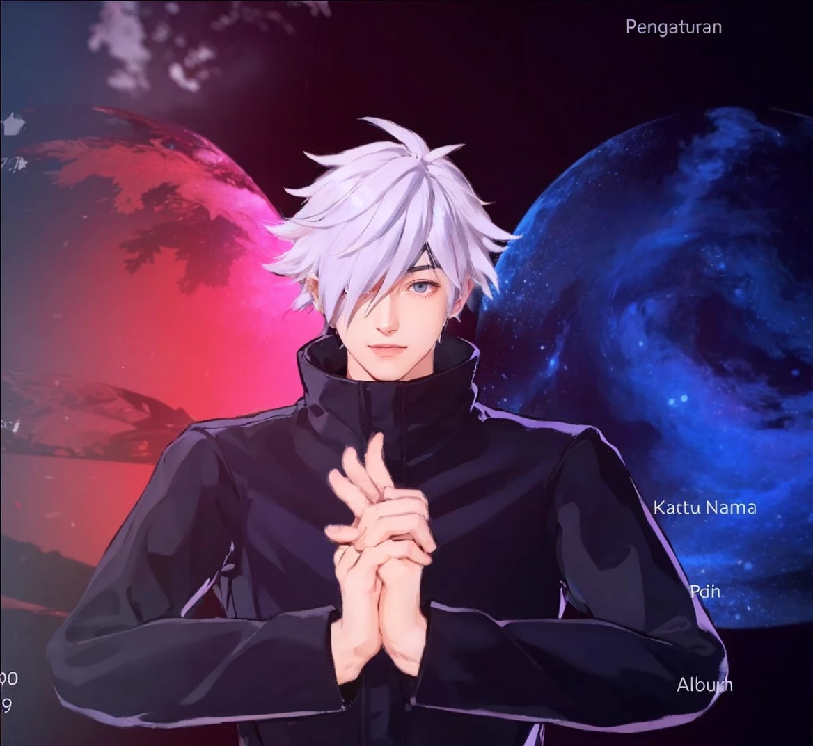1male, hatake kakashi in anime naruto, short hair , white hair, red eyes, handsome, smile, grey clothes, realistic clothes, detail clothes, beach city background, ultra detail, realistic