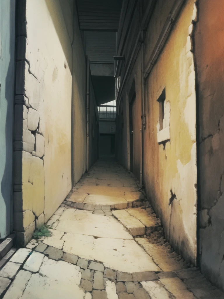 Alley,  retro style
