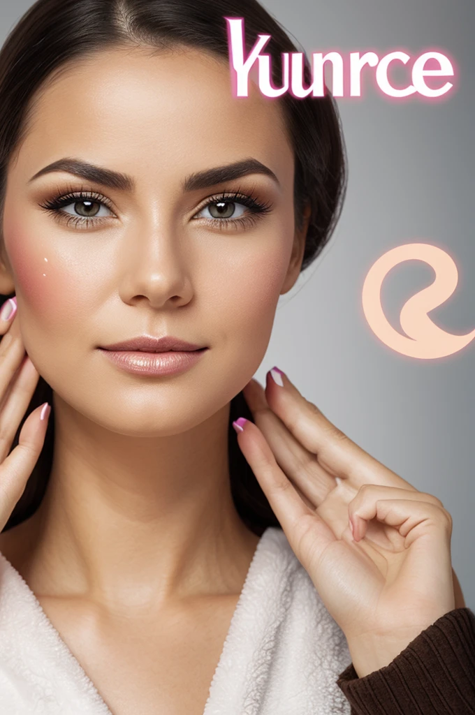 Create a logo with the name “yurface” for a makeup and facial care store