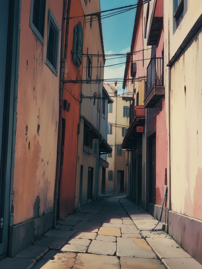 Alley, retro style
