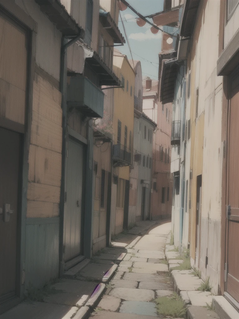 Alley, retro style