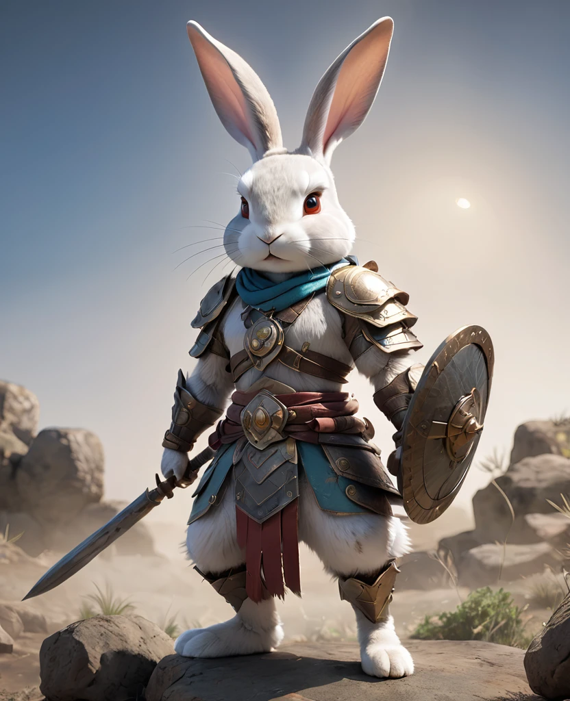 Rabbit Warrior　Full Body Shot　Facing forward