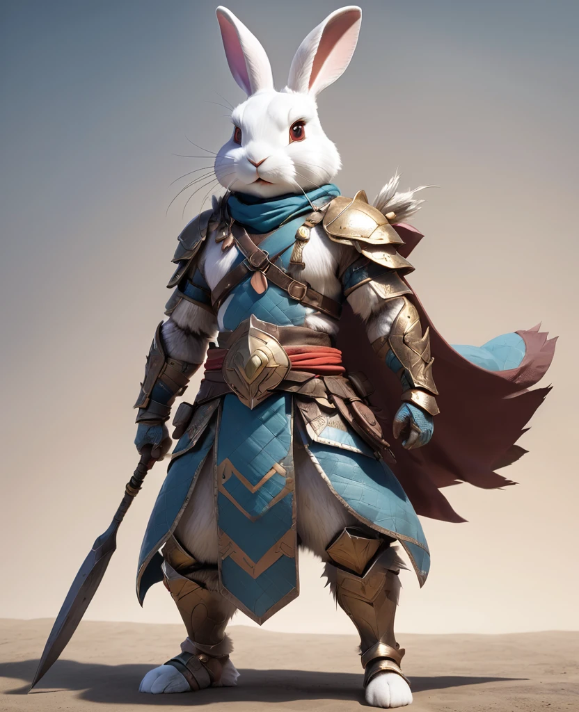 Rabbit Warrior Full Body Shot Facing forward