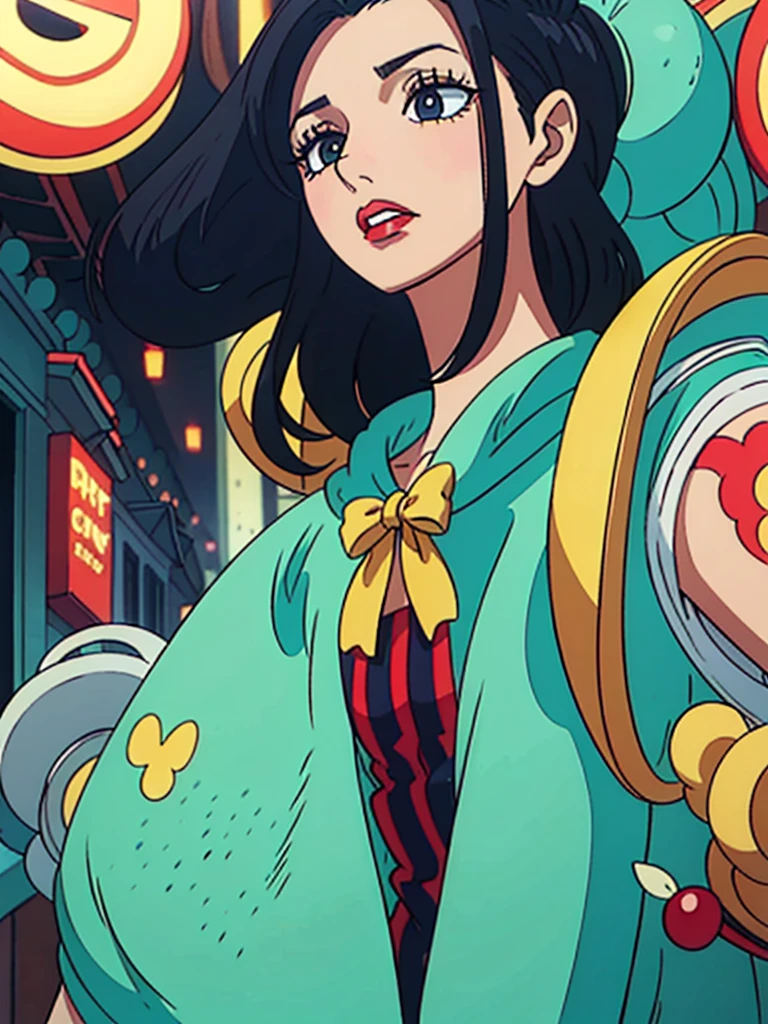 Alley, retro style