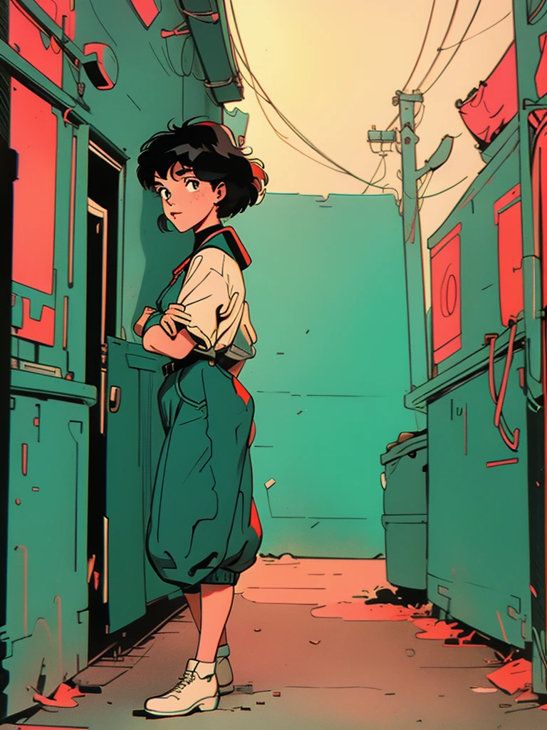 Alley, retro style


