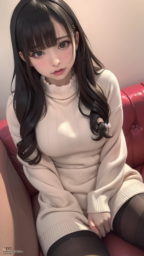 virgin destroyer sweater,black pantyhose,spread legs,high school girl,(Thin type),(large breasts),(random hairstyle),(Highest image quality, (8K), Ultra-realistic, Best Quality, High quality, High Definition, high quality texture, high detailing, Beautiful detailed, fine detailed, extremely details CG, Detailed texture, realistic representation of face, masterpiece, presence)