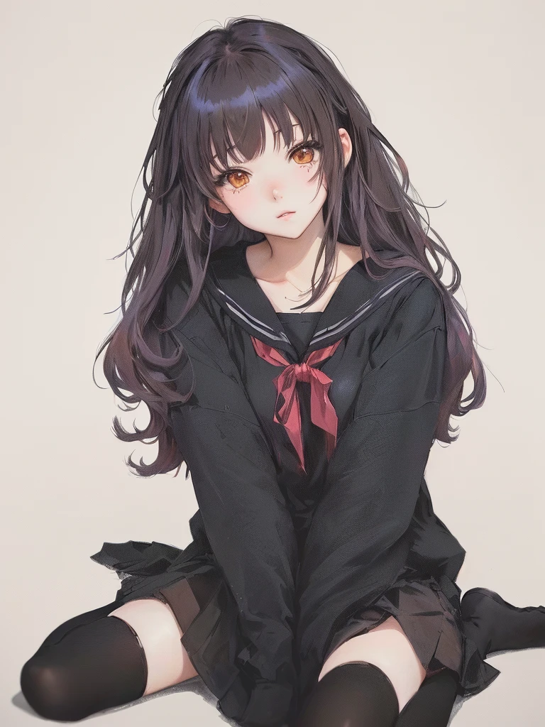 Anime Girls sitting on the ground with her legs crossed, portrait Anime Girls, cute Anime Girls, Anime Girls, an Anime Girls, (Anime Girls), cute Anime Girls portraits, Anime Moe Art Style, portrait of cute Anime Girls, cute Anime Girls portrait, portrait of an Anime Girls, Cute girl anime visuals, Anime Style 4k, portrait of Anime Girls